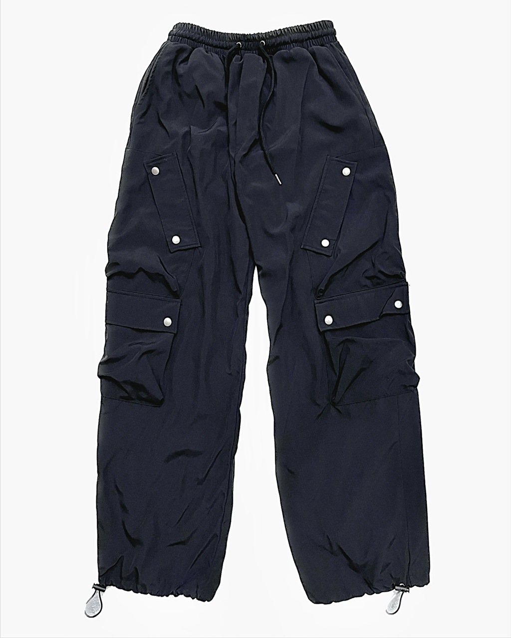 [unisex] 斜めポケットストリングパンツ