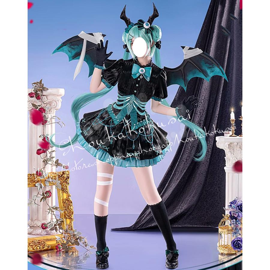 【一部分3日内出荷】初音ミク 悪魔 コスプレ衣装 日常服 ハロウィン仮装 文化祭