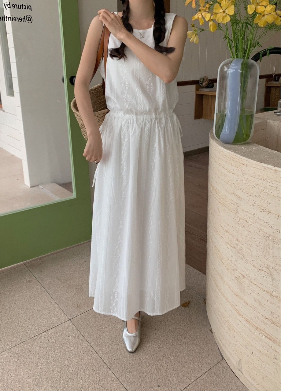 レースロングワンピース