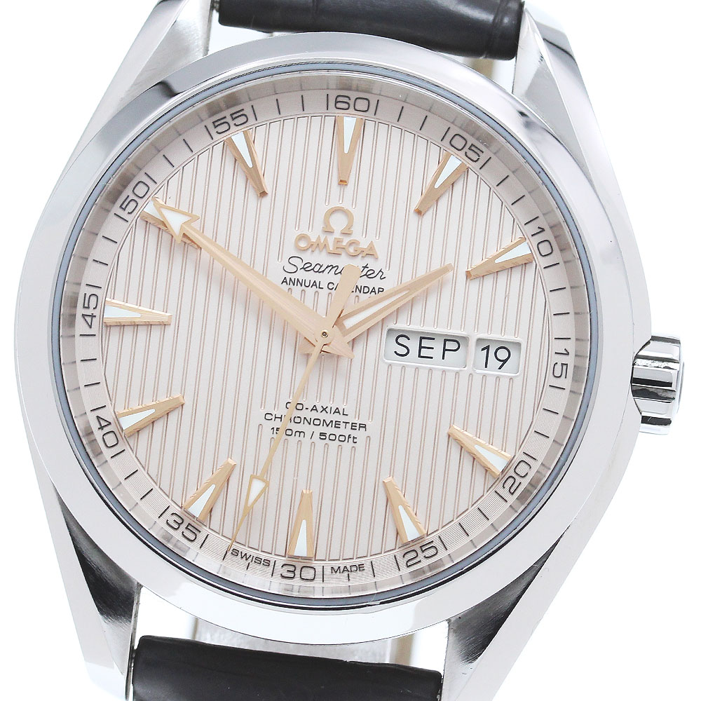 オメガ OMEGA 231.13.43.22.02.003 シーマスター アクアテラ アニュアルカレンダー 自動巻き メンズ 良品 保証書付き_870235【中古】 238,860円