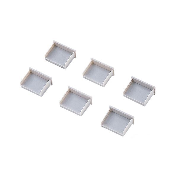 (まとめ) サンワサプライ USBコネクタキャップ つめなし TK-UCAP2-20 1パック（20個） (×10セット)