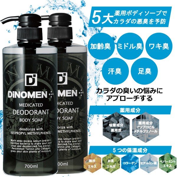 Qoo10] ディノメン : DiNOMEN薬用デオドラントボディソー : ボディ・ハンド・フットケア