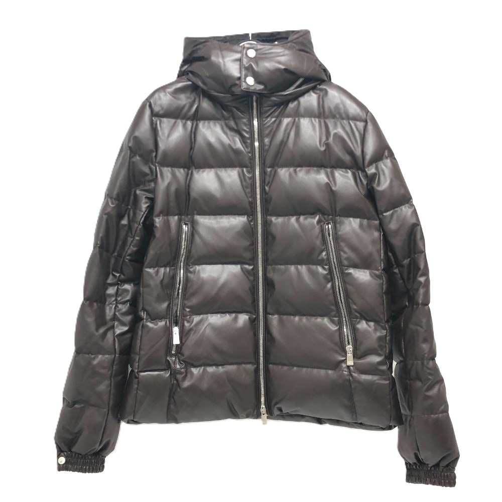 TATRAS タトラス ダウンジャケット MTSE22A4866 ヴィーガンレザー ダウンジャケット ジャケット フード付き ポリエステル ブラウン