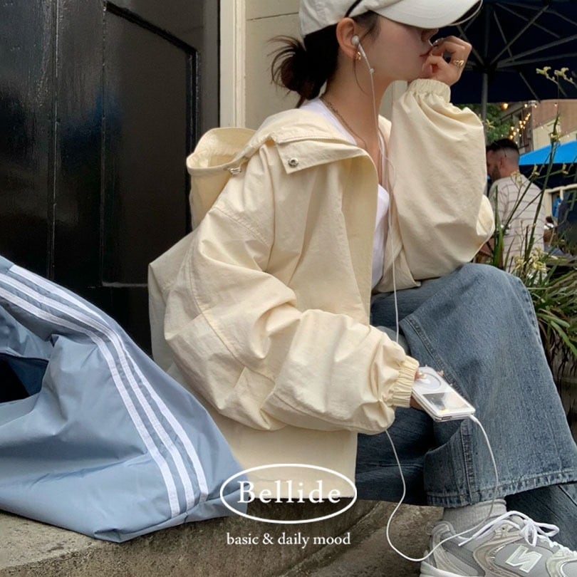 [MADE] オーバーフィットフードミリタリージャンパー jk1128