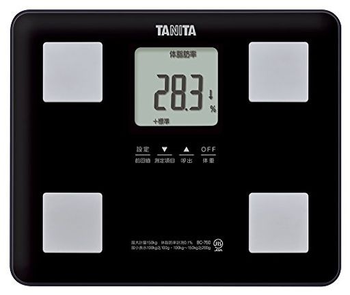 体組成計 BC-760-BK(ブラック) 乗るピタ機能で簡単測定/マイサポ機能で測定応援