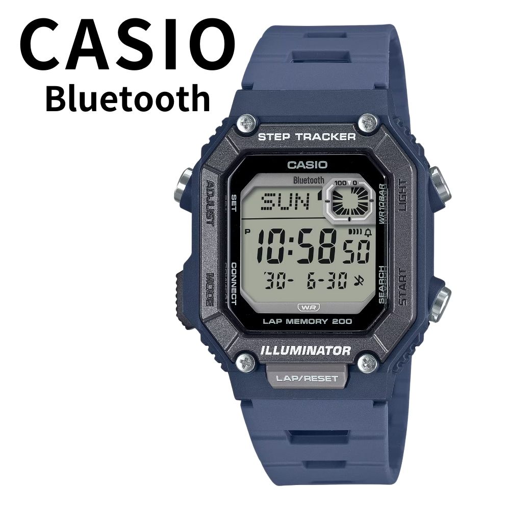 正規品 カシオ 腕時計 メンズ スマホ連携 歩数計 軽量 防水 スポーツ ランニング アウトドア デジタル モバイルリンク 樹脂バンド ネイビー 男女兼用 運動 健康管理 誕生日プレゼント ギフト ラ 7,743円