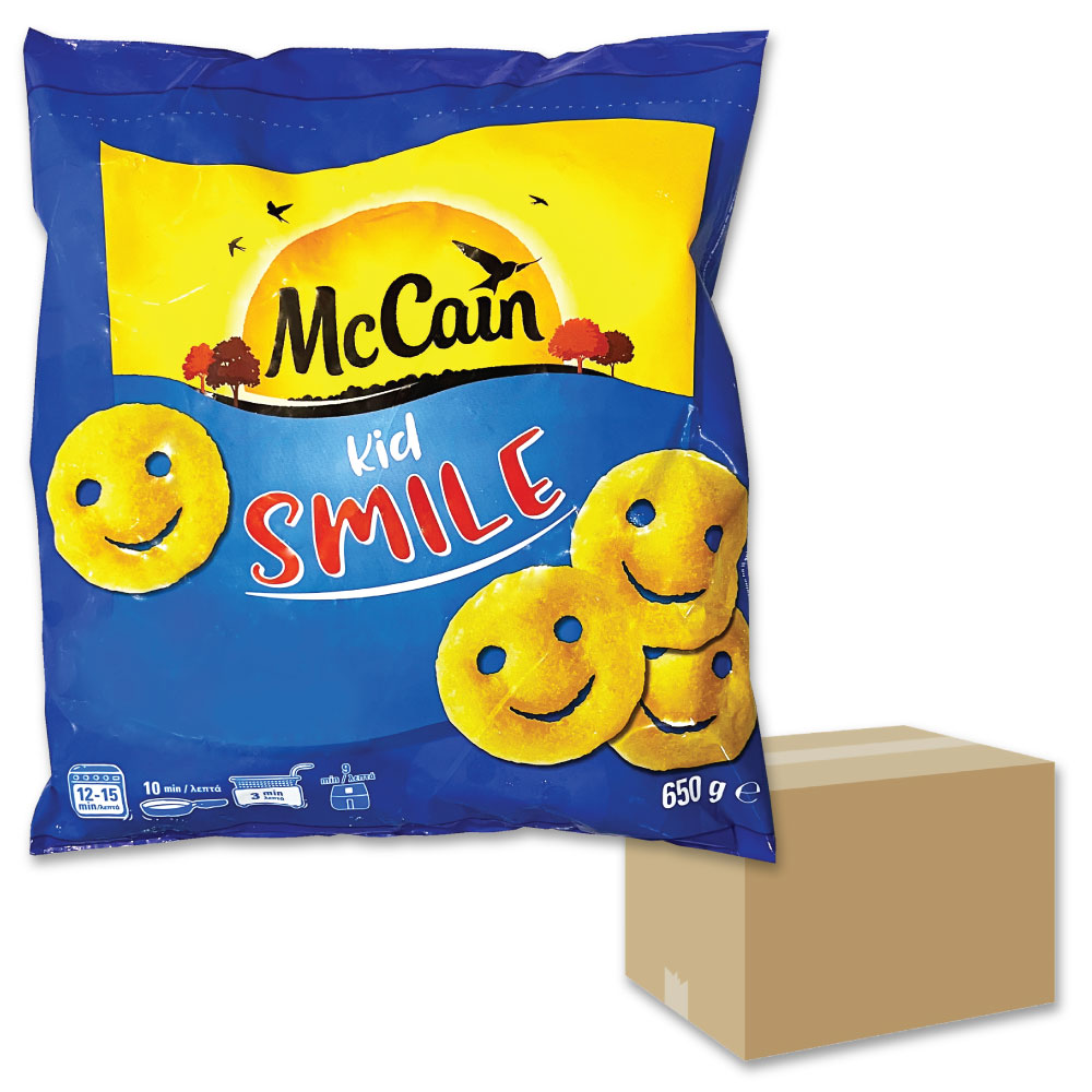 スマイルポテト 12袋セット 650g / 惣菜 お弁当 かわいい おかず マッシュドポテト フレンチフライポテト