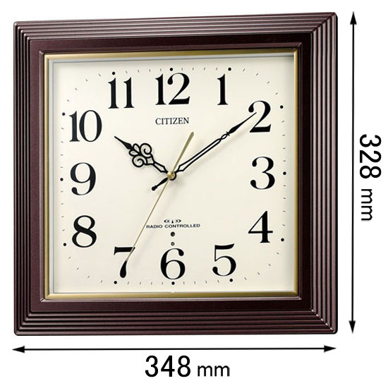 シチズン 電波掛け時計 八坂-06 4MY803-006