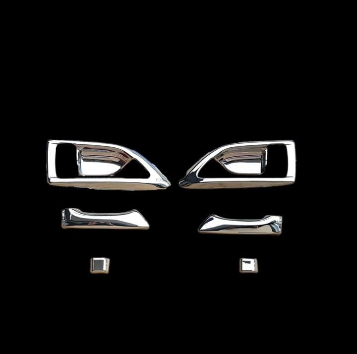 互換品 いすゞ 07 エルフ クローム インナーハンドル 左右セット トラック用品 メッキパーツ(メッキパーツ)