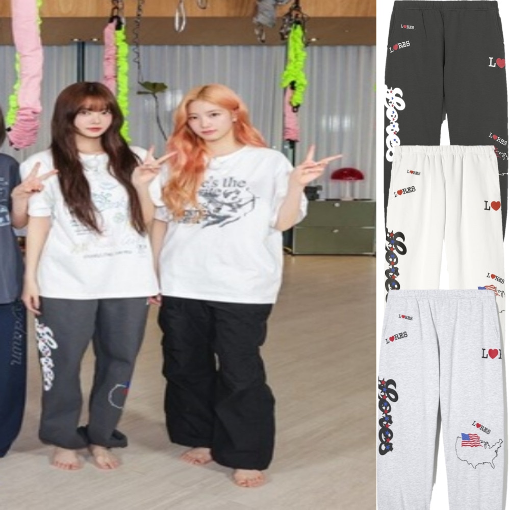 LE SSERAFIM ウンチェ 着用/LORES/America Sweatpants/ユニセックス