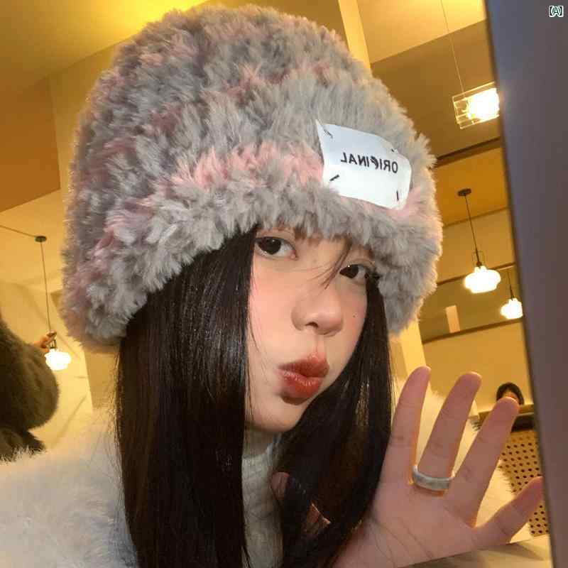 レディースファッション　ファッション小物　オシャレ 秋冬 ストライプニット 帽子 韓国 大きい頭囲 厚手 暖かい ウール 顔 小柄 耳保護