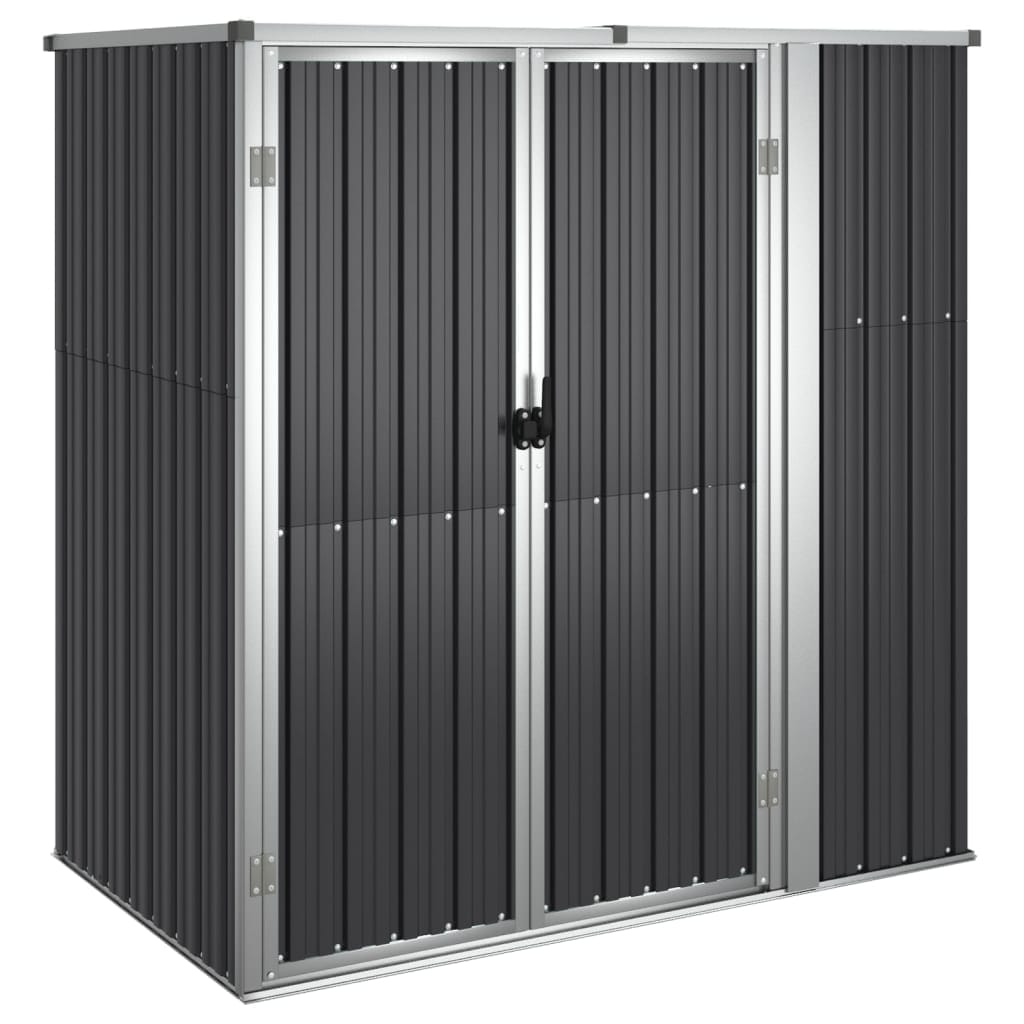 園芸用具 物置 161x89x161cm 亜鉛メッキ鋼製 アントラシート