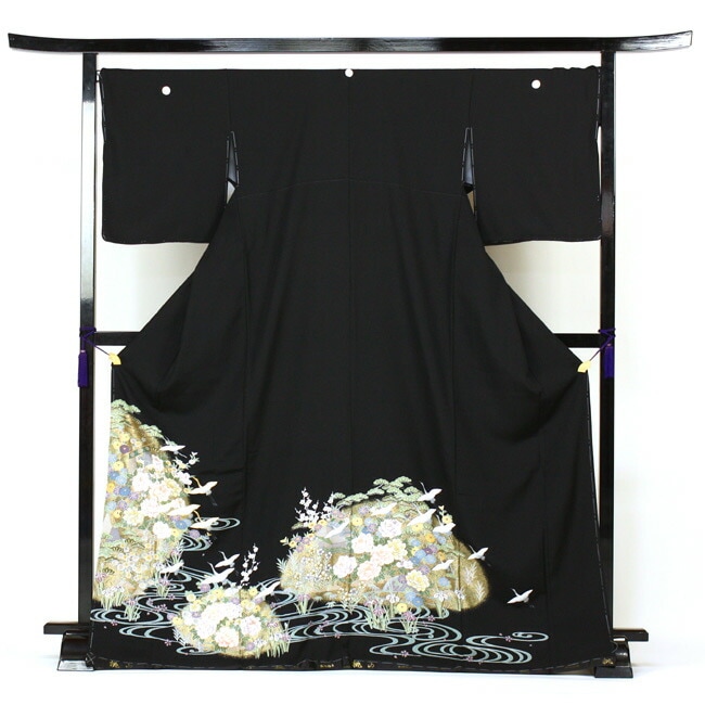 レンタル 留袖 レンタル 往復送料無料 着物 黒留 黒留袖 19点フルコーディネートセット 結婚式 rental とめそで kimono きもの