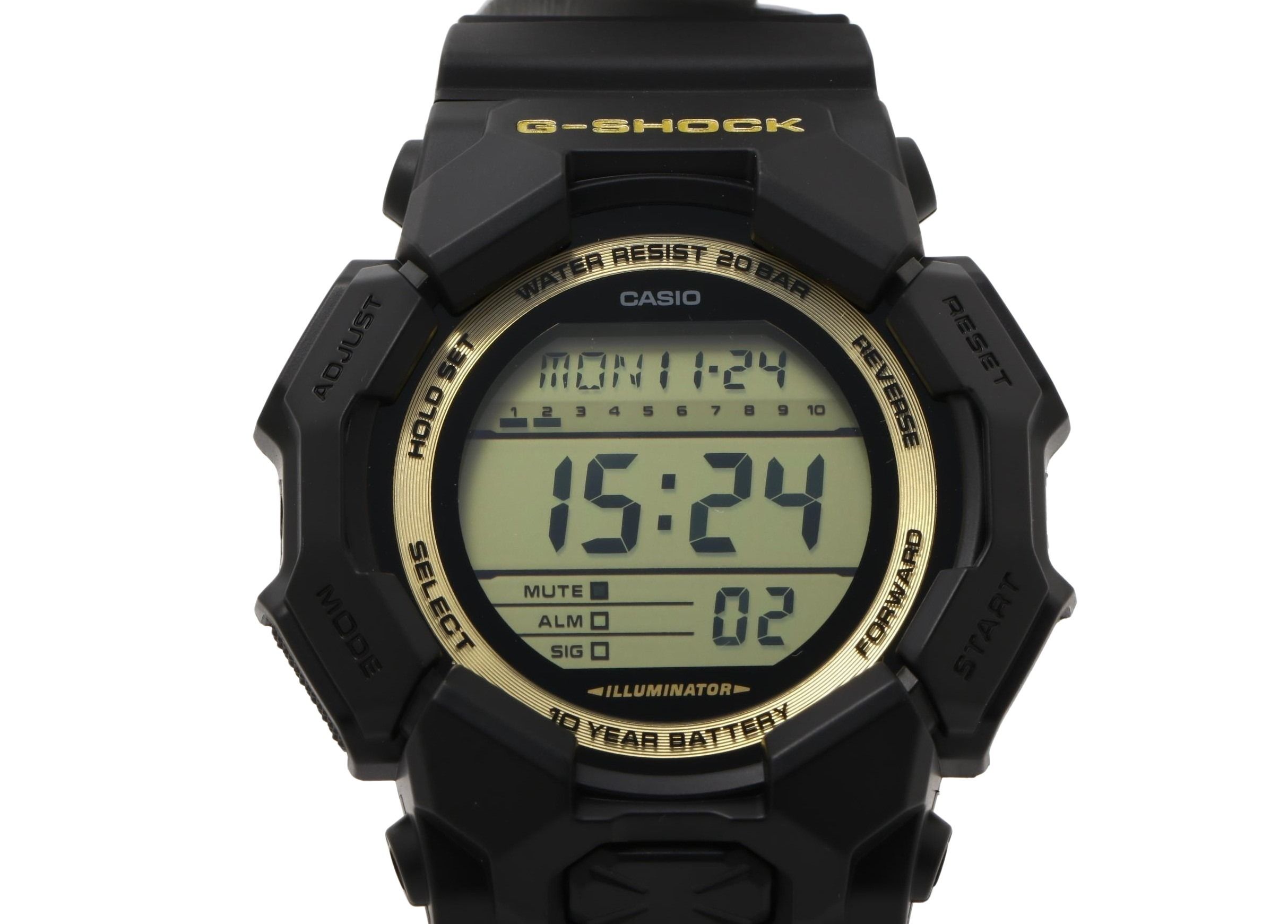 時計 G-SHOCK DIGITAL GD-010 SERIES カーボン／樹脂 GD-010GB-1A9JF デジタル ブラック メンズ時計 メンズウォッチ 高級 ブランド【本物保証】
