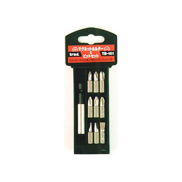 (業務用25個セット) TRAD マグネットホルダー＆ビットセット/先端工具 TBー101(DIY用品/大工道具)