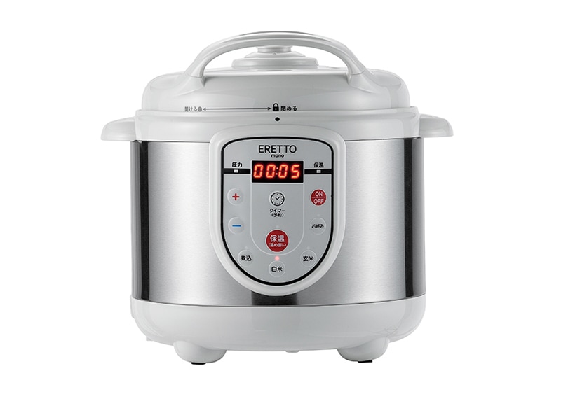 「ERETTO」mono　電気圧力鍋3.0ℓ（18cm4合炊） ET-104