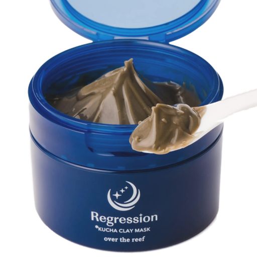 Regression 日本製 クチャ クレイ マスク [ 120g.スパチュラ付き] 沖縄 オーガニック コスメ (泥パック/フェイスパック/フェイスマスク) 毛穴汚れ スキンケア フコイダン
