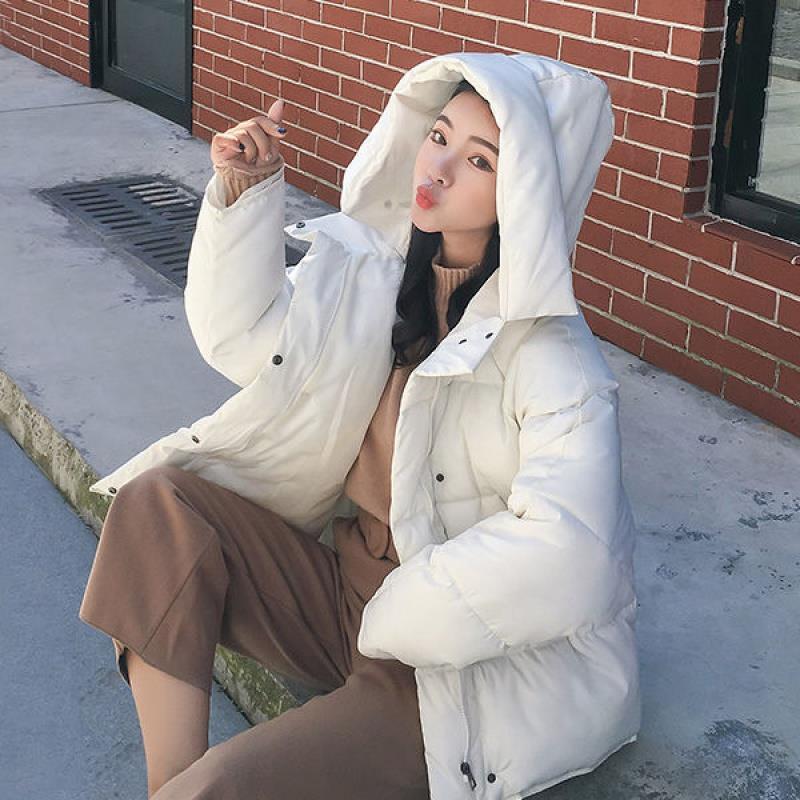 人気品超目玉中綿ジャケットダウン風ジャケットアウターレディース冬服フード付体型カバー暖かい防風防寒シンプルカジュアル軽量