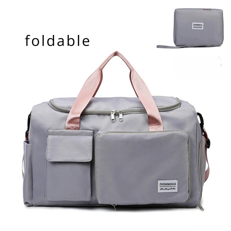 納期1~3週間程：女性用の大容量折りたたみ式収納バッグ,スポーツフィットネスバッグ,乾式および湿式分離,トラベルバッグ,スーツケース,高品質