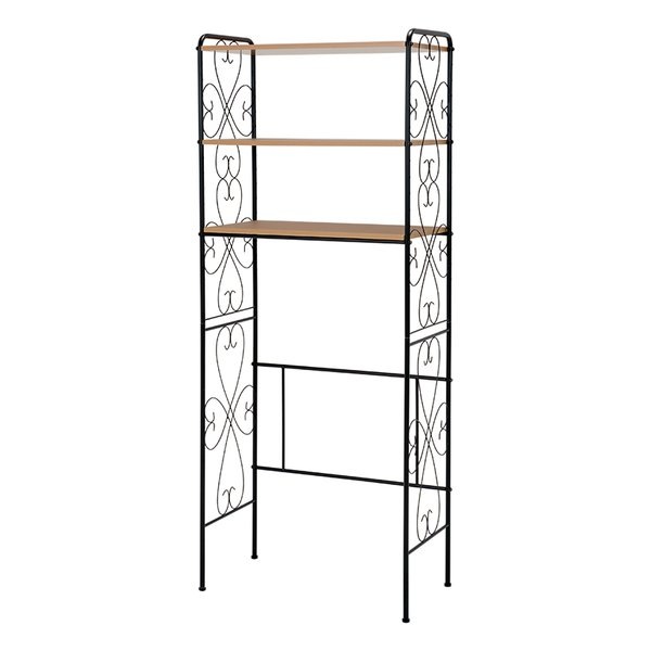 洗濯機ラック ブラウン 幅75cm KCC-3041BR