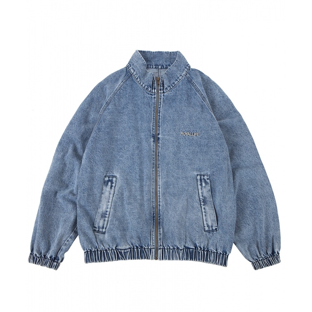 ROYALLIFE RLCHJ1001デニムトラックジャケット - ブルー