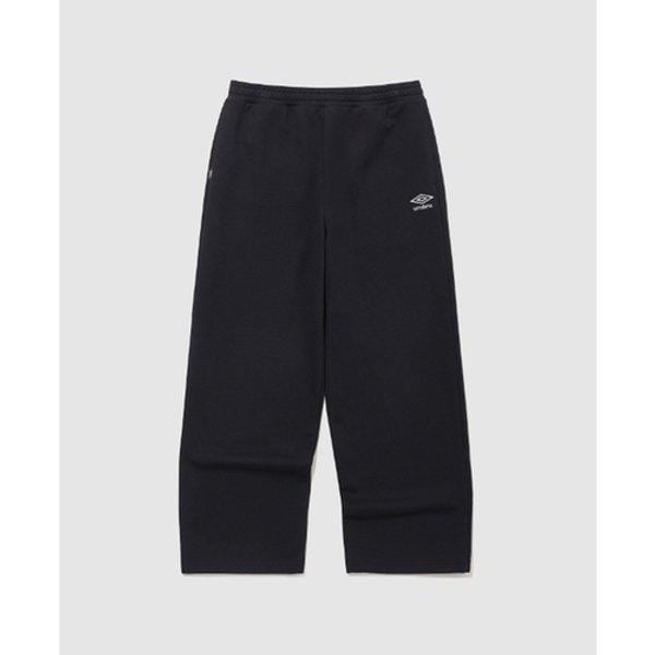 エッセンシャルプラスワイドストレートパンツ共用BB UQ123CFP16 BLK...