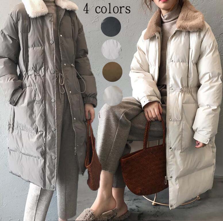 50代 着痩せ 綿入り ダウンコート ママ 冬服 レディース コート 30代 女性用 L 中綿ジャケット 大人 ロング丈 厚手 通勤 体型カバー 20代 中綿コート あったか 大きいサイズ シンプル