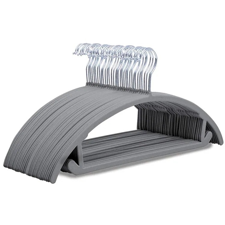 ハンガー スプリングタイムセール*すべらないハンガー便利収納 植毛ハンガー 選べる10本セット