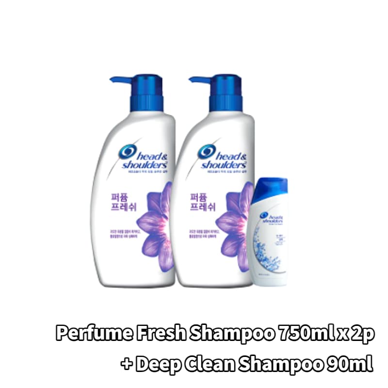 パフュームフレッシュシャンプー750ml x2p+ディープクリーンシャンプー90ml