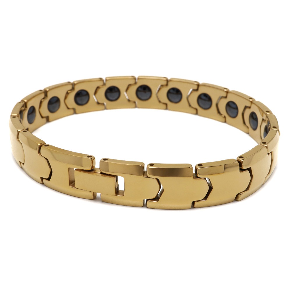 タングステン 磁気ブレスレット ヘマタイトビーズ付き [b949]