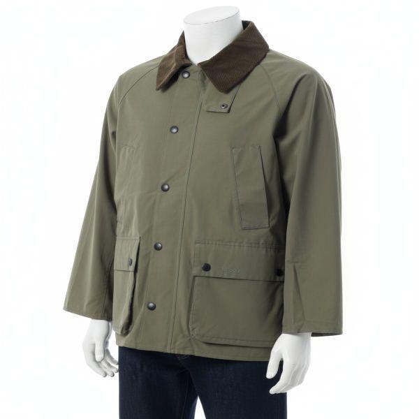 BARBOUR 生産 OS Peached Bedale Casual Jacket - Fern MCA0933 GN51 ピーチド オーバーサイズ ビデイル