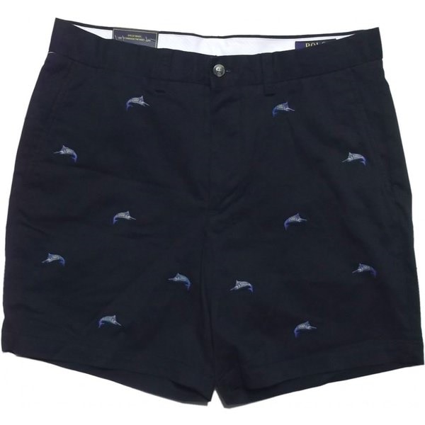 ショートパンツ 刺繍 ショーツ ネイビー PR3-269