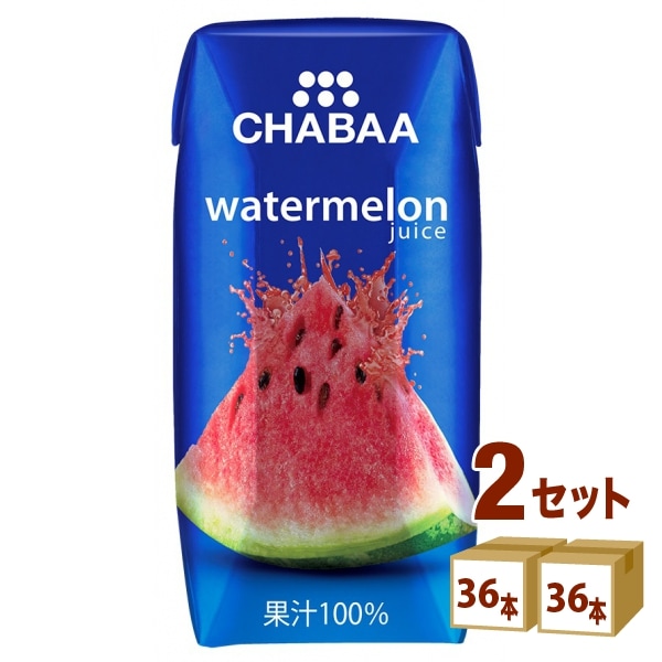 CHABAAウォーターメロン 180ml 2ケース (72本) 飲料