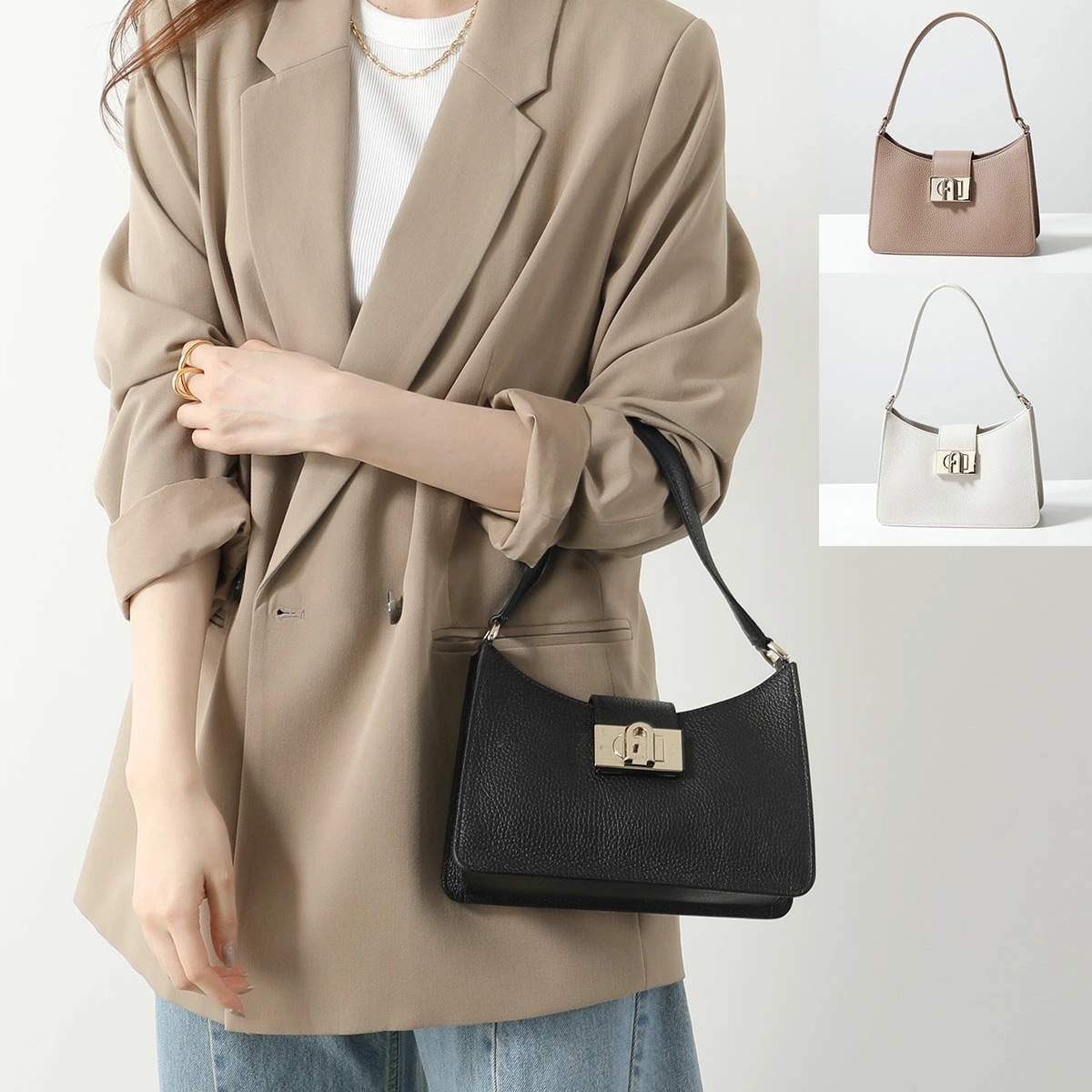 Furla フルラ ハンドバッグ FURLA 1927 S スモール WB01114 HSF000 レディース レザー 鞄 カラー3色