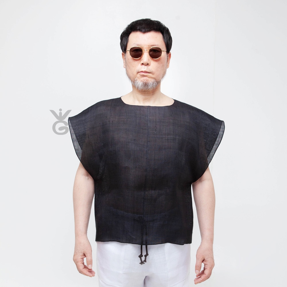 ヘリオスSBSLブラウスブラックユニセックスモダンフィールスタイリッシュカジュアルサマー