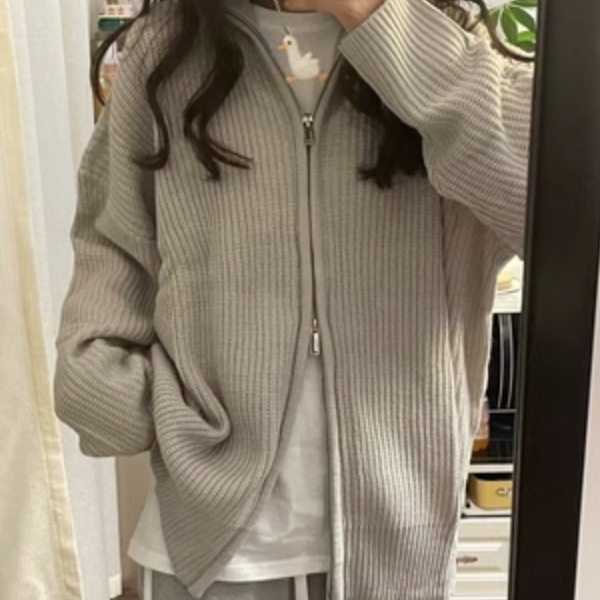 レディース トップス ニット カーディガン 無地 秋 冬 長袖 かわいい 大人可愛い きれいめ シンプル カジュアル 上品 おしゃれ かっこいい レトロ こなれ感 ラフ マニッシュ ボーイッシュ