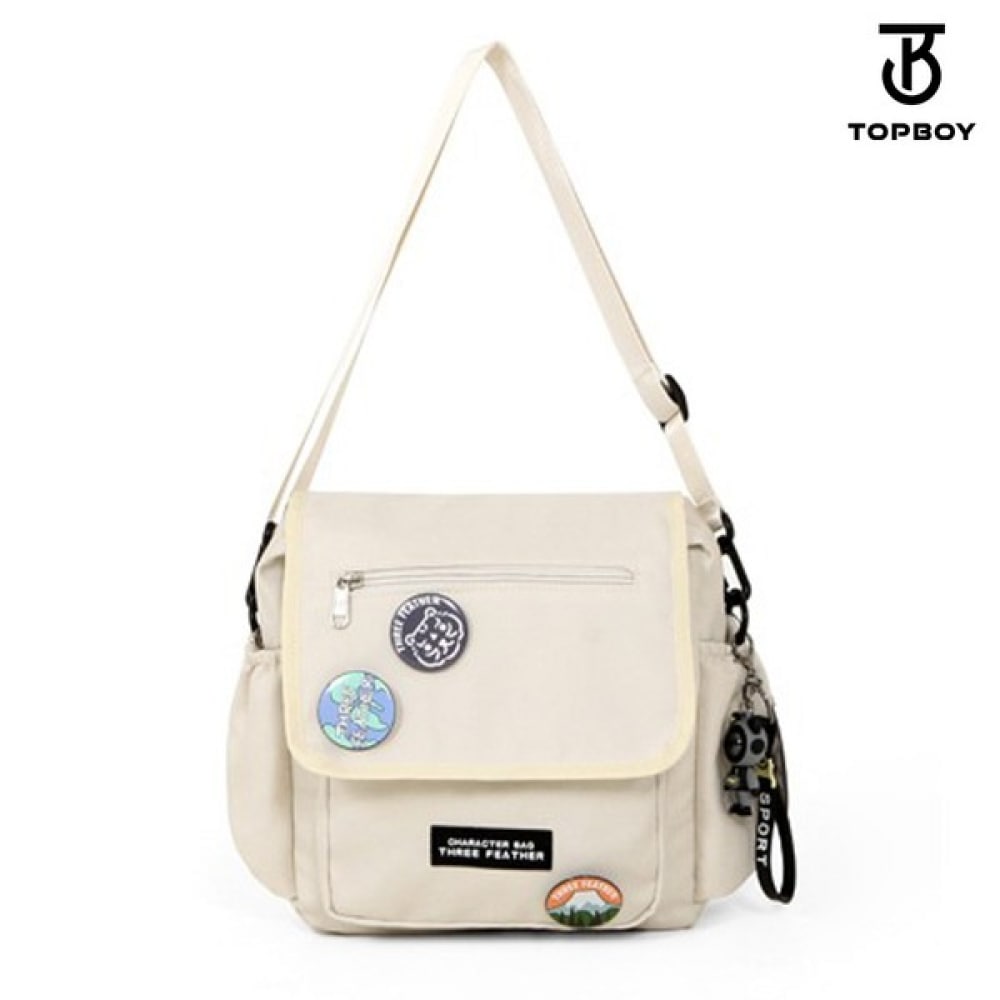 (TOPBOY) ランダムブローチメディッククロスボディバッグ (BG051)