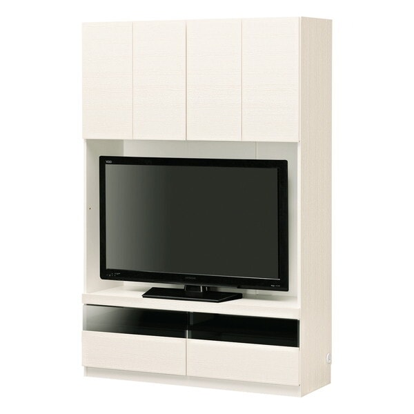 白井産業 POR-1812TV WH ホワイト ポルターレ 壁面収納ユニット 幅120cm TV収納ラック メーカー直送