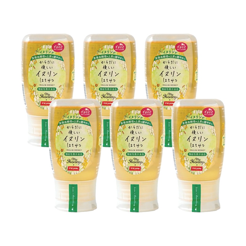 からだに優しいイヌリンはちみつ 300g 6本セット イヌリンハニー チューブボトル 生はちみつ 蜂蜜