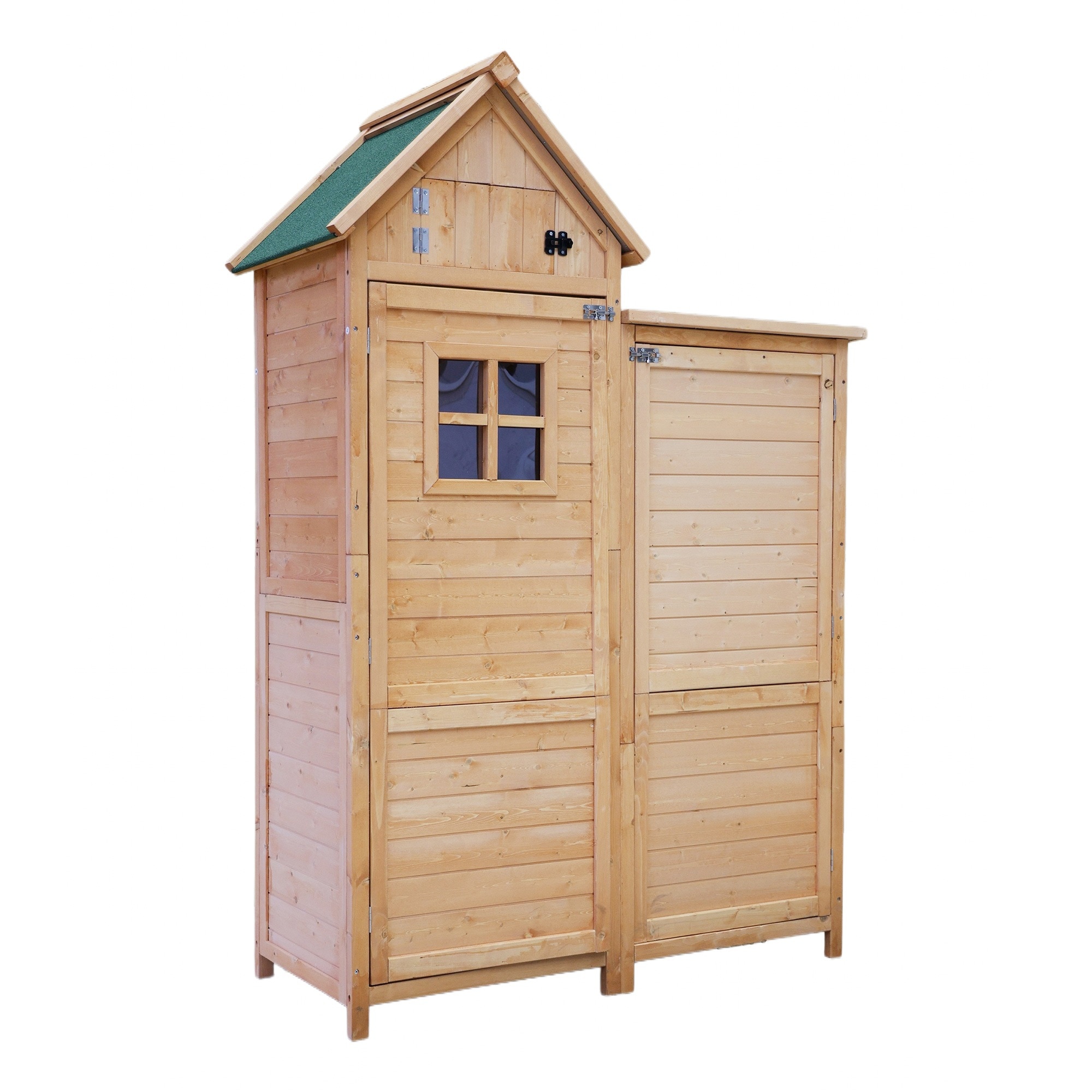 2025新作 木製物置き収納 物置 収納庫 シェルフ 天然杉 ガーデンファニチャー 屋外収納 天然木 ウッドストッカー ベランダ 庭 屋外