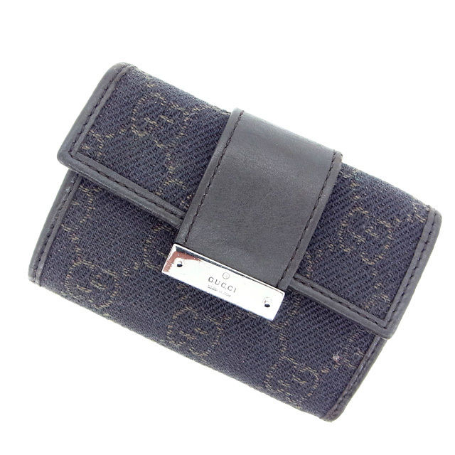 キーケース /6連キーケース GG柄 ブラウン 中古