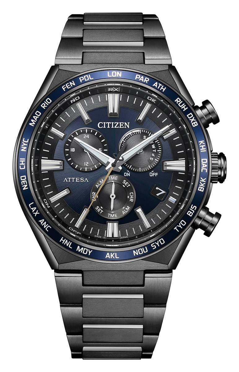 シチズン 【国内正規品】アテッサ　ダイレクトフライト ACT Line　Black Titanium Series エコ・ドライブ電波　メンズタイプ CB5967-66L