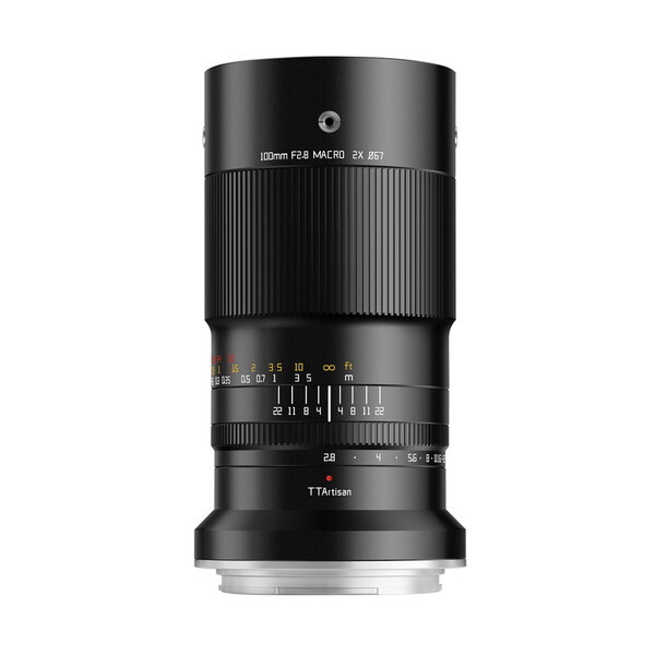 TTArtisan (銘匠光学) TT-100F28M-G ブラック 100mm f/2.8 MACRO 2X (富士フィルムGFX Gマウント) 中望遠マクロレンズ