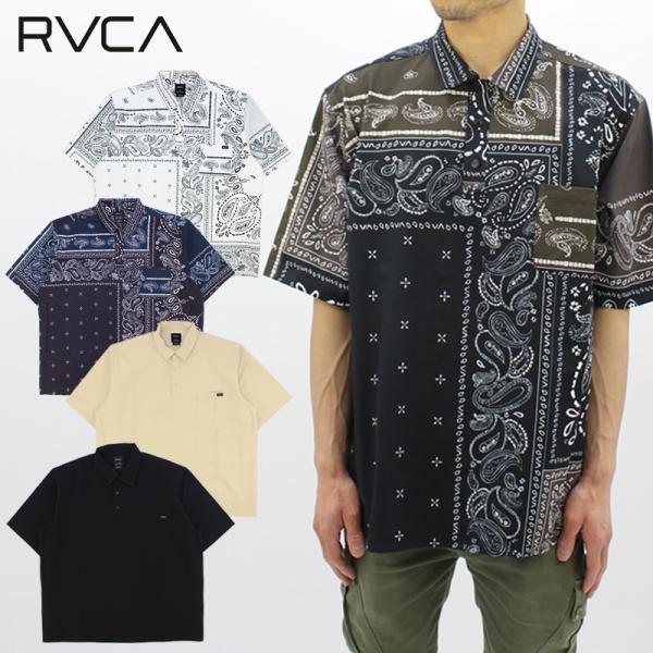 ルーカ RVCA メンズ BANDANA UT SHIRTS ショートスリーブシャツ (BD041-159) ポロシャツ 男性用