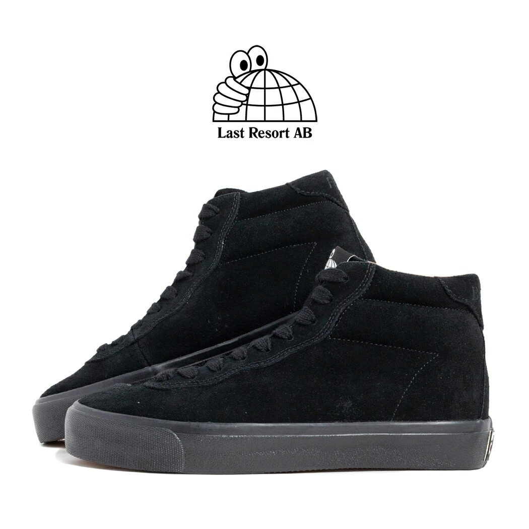 LAST RESORT AB ラストリゾート VM001 HI ハイ スエード スニーカー SUEDE BLACK/BLACK ( ブラック 黒 レザースニーカー メンズ SKATE スケート VM0