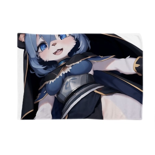 【文字入れ可能受注生産】パンダの女の子　マーガレット ブランケット