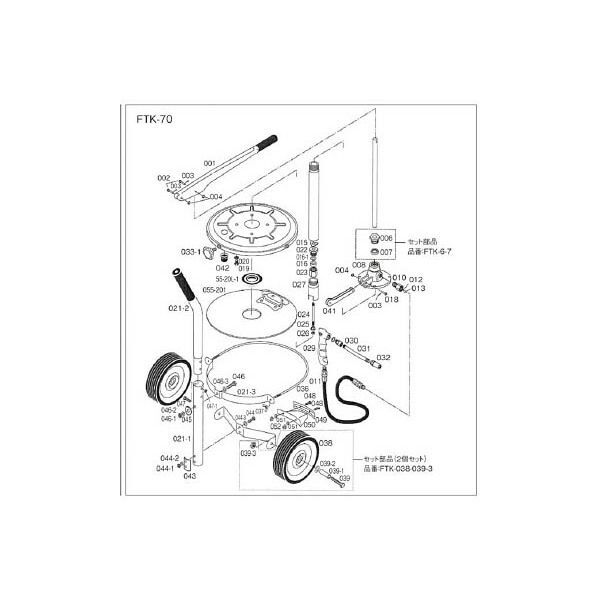FTK-021 ハンドルブリケーターFTK-70用 キャリー メーカー直送 5,328円