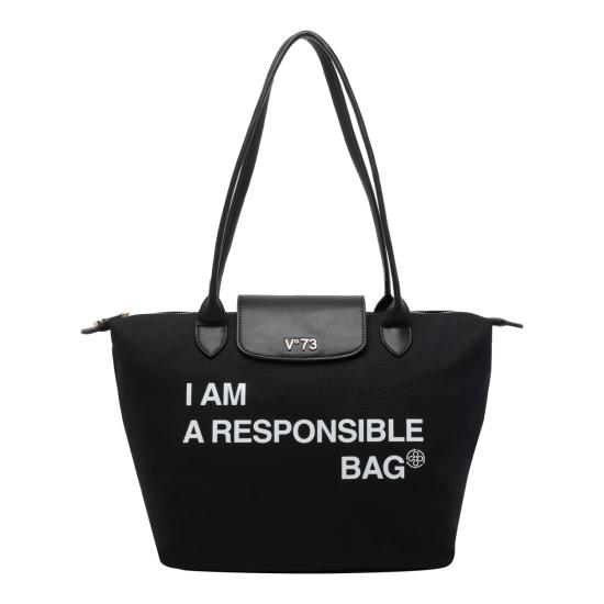 V73 Women Shoulder Bags 73BS9N001 NERO Black