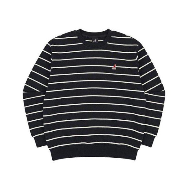 長袖Tシャツ CQK KQFC-RT17570BK クラシックロゴストライプ スウェットシャツ 1757 ブラック