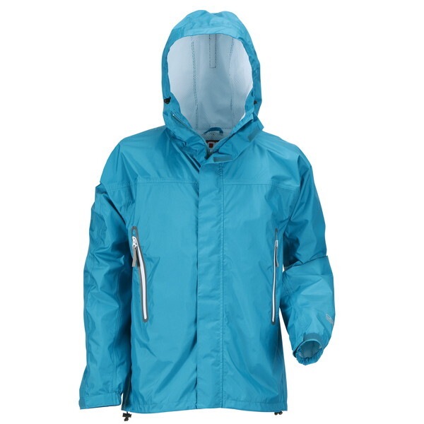 7710 KJレインパーカー ターコイズ L